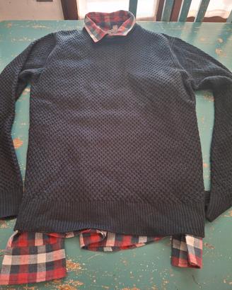 Maglioncino più camicia