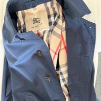 Trench Burberry blu uomo Tg 56 pari al nuovo