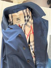 Trench Burberry blu uomo Tg 56 pari al nuovo