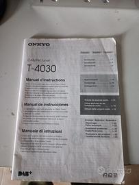 Onkyo T-4030 manuale