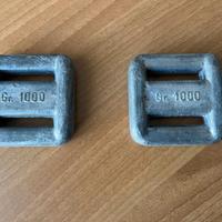 Piombo per cintura sub - due pezzi da un Kg.