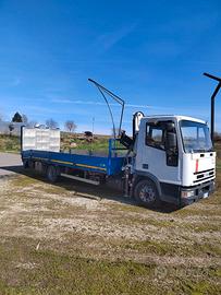 Carroattrezzi iveco 100e18 (gru, verricello)
