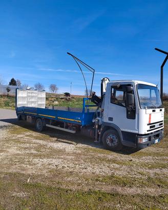 Carroattrezzi iveco 100e18 (gru, verricello)