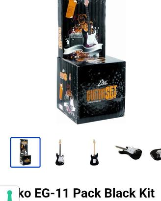 chitarra elettrica con amplificatore
