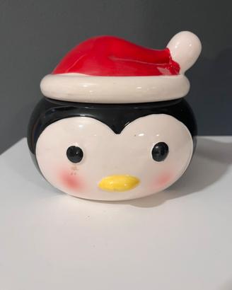 Vaso pinguino porta caramelle