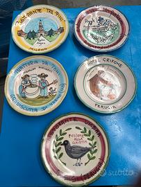 Piatto ristorante del buon ricordo da collezione