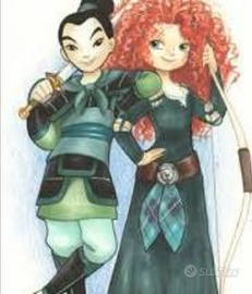 Mulan e merida: gattine coraggiose