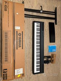 Yamaha P-105B Digital Piano - Set Completo