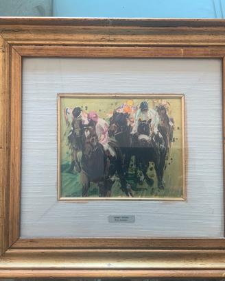 Litografia Argento 800 - Dino Zampogna Derby Epsom