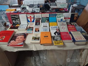 libri di vari politici italiani della repubblica 