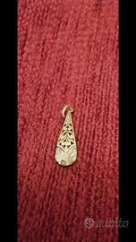 Ciondolo argento 925 lavorato, con pietra