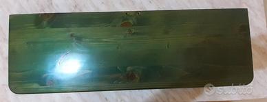 mensola legno verde