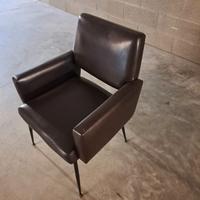 Poltrona pelle nera originale anni 90