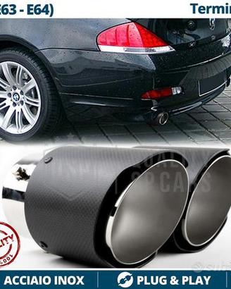 2 TERMINALI di Scarico in Carbonio per BMW Serie 6