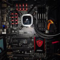 Scheda madre + CPU + RAM + dissipatore + PSU