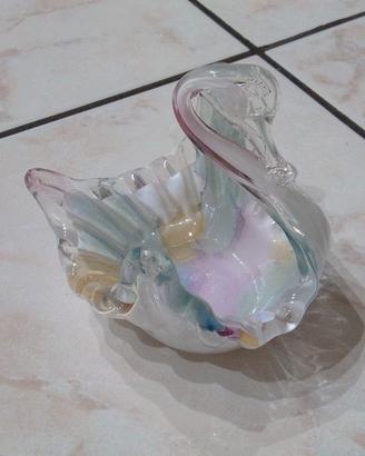 Piccolo Cigno Svuotatasche in vetro di Murano