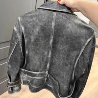 Giacca in pelle S-M bazhane gots label