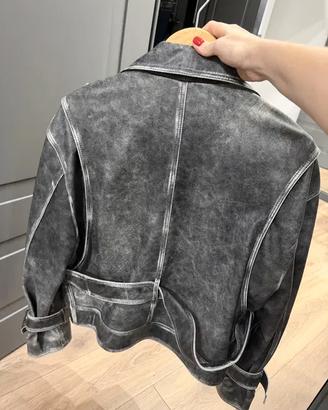 Giacca in pelle S-M bazhane gots label