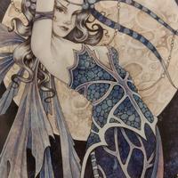 Mattonella Decorativa Fantasy – Fata Lunare