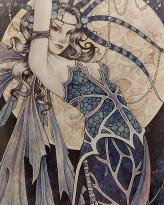 Mattonella Decorativa Fantasy – Fata Lunare