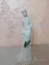 Vecchia statua in porcellana Kunstporzellan Zumas