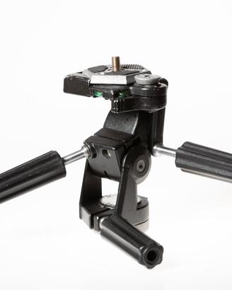 Manfrotto 029 testa tre vie con piastra rapida