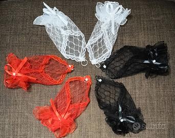 3 Paia di Guanti in Pizzo da Vampira / Strega