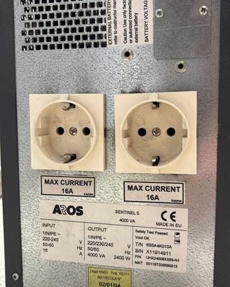 UPS AROS Sentinel 5 4000 VA 2400 W Professionale