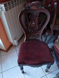 Sedie antiche da salotto 