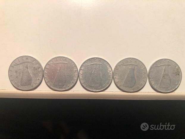 Monete da 5 lire 1953/1954 usato  Roma