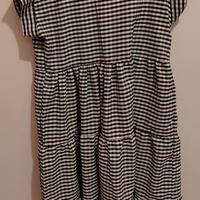 Vestito donna bianco e nero a quadretti