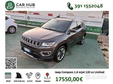 Jeep Compass 1.6 Multijet II 2WD Limited 120cv