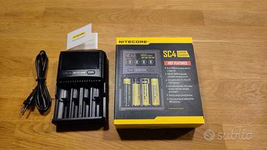 Caricabatterie Nitecore SC4