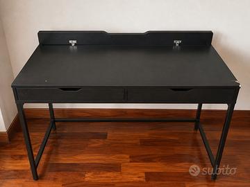 Scrivania IKEA ALEX nero-marrone 132x58 cm