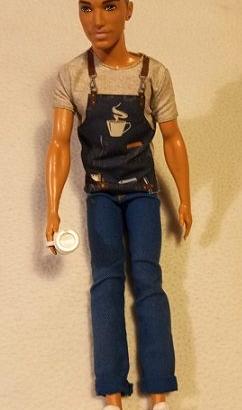 Ken barista Barbie