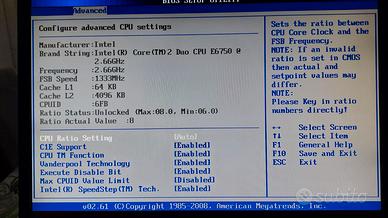 Scheda madre ASUS P5K + Intel Core 2 E6750 + video