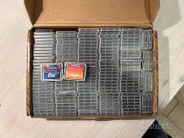 Lotto Stock 200 Schede CompactFlash (CF) 4GB & 8GB