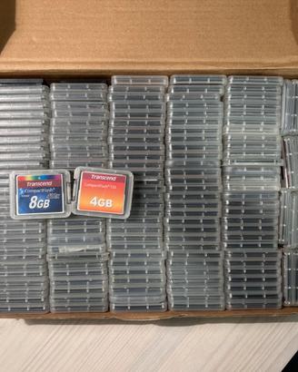 Lotto Stock 200 Schede CompactFlash (CF) 4GB & 8GB