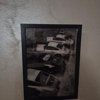 quadro con cornice porsche stile
