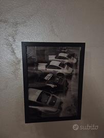 quadro con cornice porsche stile