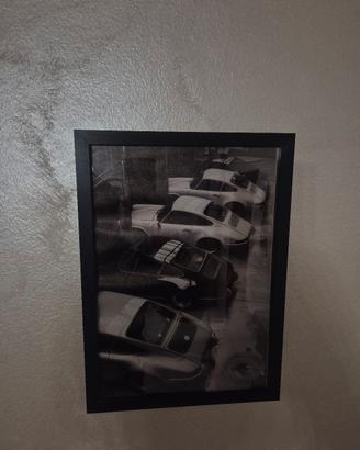 quadro con cornice porsche stile