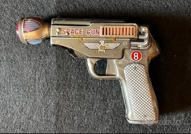 Pistoia Spaziale Giocattolo Vintage Anni '50 Latta