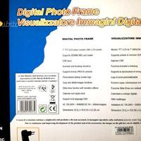 Cornice digitale per foto, orologio calendario