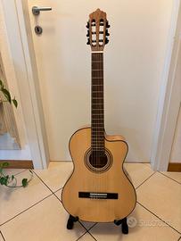 Chitarra La Mancha Perla Ambar 7/8 Pre-amplificata