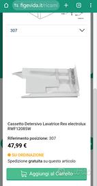 cassetto lavatrice rex electrolux rwf12085w 