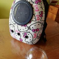 Trasportino/zainetto rigido x animali piccola tagl