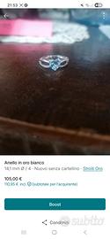 anello oro bianco