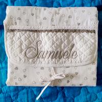 Fasciatoio portatile ricamo Samuele 