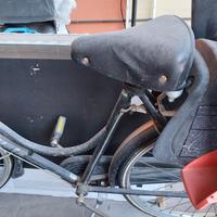 bicicletta da uomo con seggiolino per bambini 