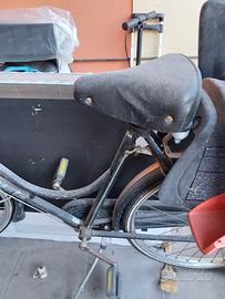 bicicletta da uomo con seggiolino per bambini 